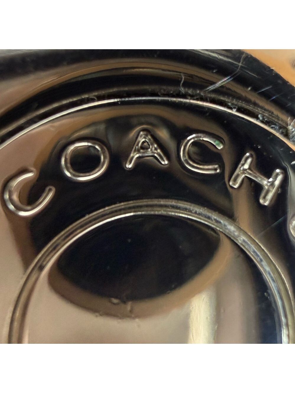 ❤️ COACH LEGACY STRIPE TURLOCK VALET KEYCHAIN - Picture 15 of 16